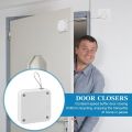 Punch-Free Automatic Sensor Door Closer Adjustable Surface Door Stop Bracket Pull Cord Door Closer for Residential Commercial. 