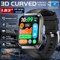 New Men‘s Smart Watch 1000mAh Battery Long Standby Outdoor Sports Fitness Waterproof Heart Rate Bluetooth Call Smartwatch Women.