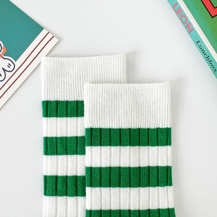 Children's%20socks%20in%20three%20pairs,%20spring%20and%20autumn%20style,%20simple%20and%20versatile,%20green%20striped%20socks%20for%20boys%20and%20girls%20-%20Image%205