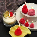 3D Strawberry Aromatherapy Candle Silicone Mold DIY Handmade Candle Making for Valentine's Day Party Home Decor Birthday .