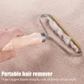 Pet Hair Remover Portable Manual Scraper Lint Cleaner Sticky Brush Cat Hair Removal Brush Hair Removal Tool Cat Accessories. 