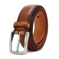 Men's Genuine Leather Belt Versatile Metal Pin Buckle Belt Luxury Strap Male Belt Business Casual Belt. 