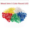 High Quality - 5mm LEDs Light Emmitting Diode Round ASARDED MIX CLOSER 3V input -25 piece Multicolored - Easy to Use And Maintain.