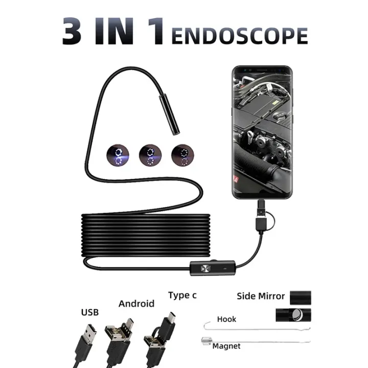 Practical%207MM%20Android%20Endoscope%203%20in%201%20USB/Micro%20USB/Type-C%20Borescope%20Inspection%20Camera%20IP67%20Waterproof%20for%20Smartphone%20Computers%20-%20Image%206