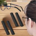 2 Pairs Glasses Anti-slip Black Cover Ear Hook Silicone Holder For Sunglasses Eyeglass Leg Temple Tips Black White Brown.