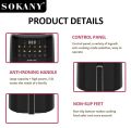 Sokany Digital 5  Ltrs Air Fryer (10083). 