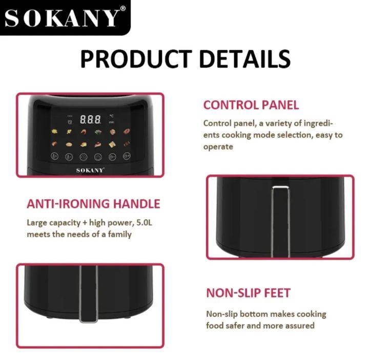 Sokany%20Digital%205%20%20Ltrs%20Air%20Fryer%20(10083)%20-%20Image%203
