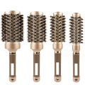 Professional 1PC 4  Size Gold Round Hair Comb Hairdressing Curling Hair Brushes Barrel Comb For Blow Dry Salon Styling Tools. 