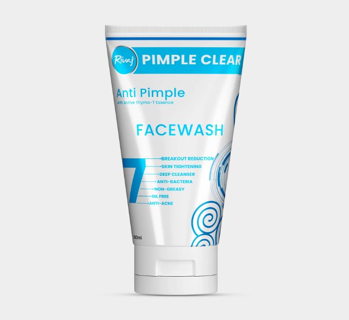 Rivaj Pimple Clear Anti Pimple Facewash – 100ml | Oil Free, Anti-Acne ...
