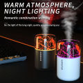 The simulated volcanic color lamp humidifier USB aromatherapy diffuser is suitable for use in cars, homes, bedrooms, as a ,.