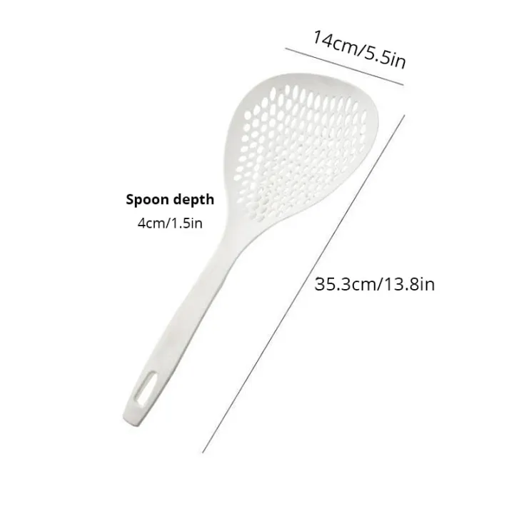 1%20Pc%20White%20Large%20Capacity%20Spoon%20Withstand%20High%20Temperature%20Hung%20Dumplings%20Leaking%20Net%20Not%20Easy%20To%20Deform%20Kitchen%20Supplies%20-%20Image%206