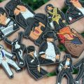 14pcs Michael Jackson Designer Style Shoe Charms DIY Garden Shoe Accessories Decorations for Man Kids Birthday . 