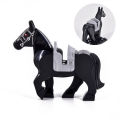Medieval Series War-Horse Building Blocks White/Black/Brown Horses Battle Steed DIY Bricks Toys For Children Christmas Gifts.