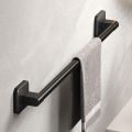 Bathroom Towel Holder White Without Drilling Bathroom Black Towel Rack Towel Bar Self-Adhesive Bathroom Towel Rack Towel Rail. 