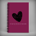 Notebook - Cute Minimalist Heart  CG0071. 