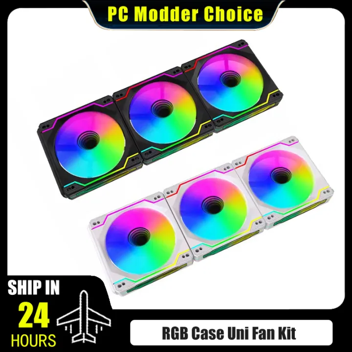 Computer Case RGB Uni Fan Kit 3 In 1, 12cm ARGB Mirror Wireless ...