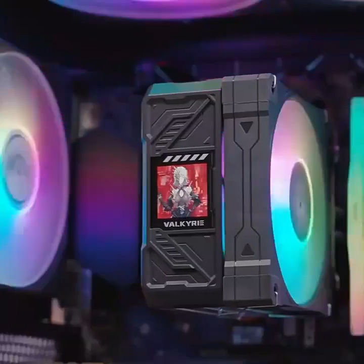 Valkyrie AL125 CPU Cooler with Screen Digital Display RGB