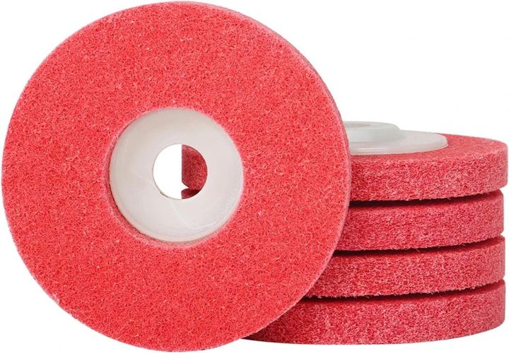 5Pcs 4" Nylon Fiber Buffing Polishing Wheel
