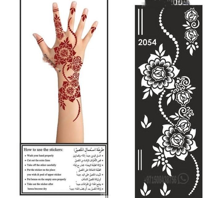 mehndi stickers