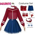 Game MiSide Crazy Mita Cosplay Costume Full Set  Role Play Yandere Mita Mira JK School Uniform Cosplay For Halloween Girls Women. 