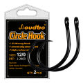 Black Offset Circle Hooks for Big Game Saltwater Tuna Fishing Hook 4# 1# 1/0# 2/0# 3/0# 4/0# 5/0# 6/0# 7/0# 8/0# 10/0# 12/0#.