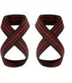 Figure 8 Wrist Straps for Deadlifts – Heavy Duty Gym Wrist Wraps for Weightlifting, Pull-Ups & Strength Training (2pcs/1 Pair). 