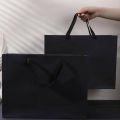 1pc Senior Black Kraft Paper Bag Wedding Christmas Party Candy Food Cookies Packing Paper Bags Fashion Clothes s Pack bags.