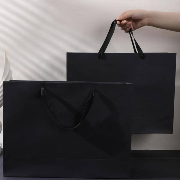 1pc%20Senior%20Black%20Kraft%20Paper%20Bag%20Wedding%20Christmas%20Party%20Candy%20Food%20Cookies%20Packing%20Paper%20Bags%20Fashion%20Clothes%20s%20Pack%20bags%20-%20Image%202