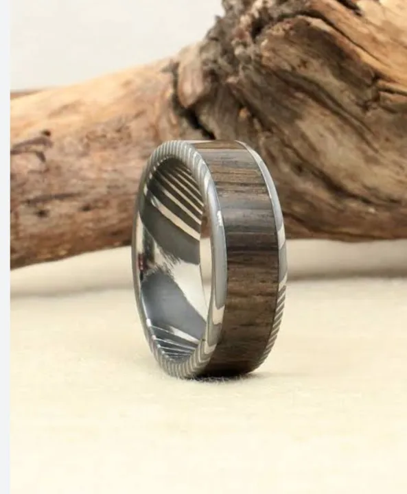 2024%20Nrw%20Fashion%20Mens%20Olive%20Burl%20Wood%20Wedding%20Ring%20For%20Men%20Classic%20Koa%20Wood%20%20Wedding%20Titanium%20Stainless%20steel%20Ring%20For%20Men%20-%20Image%202