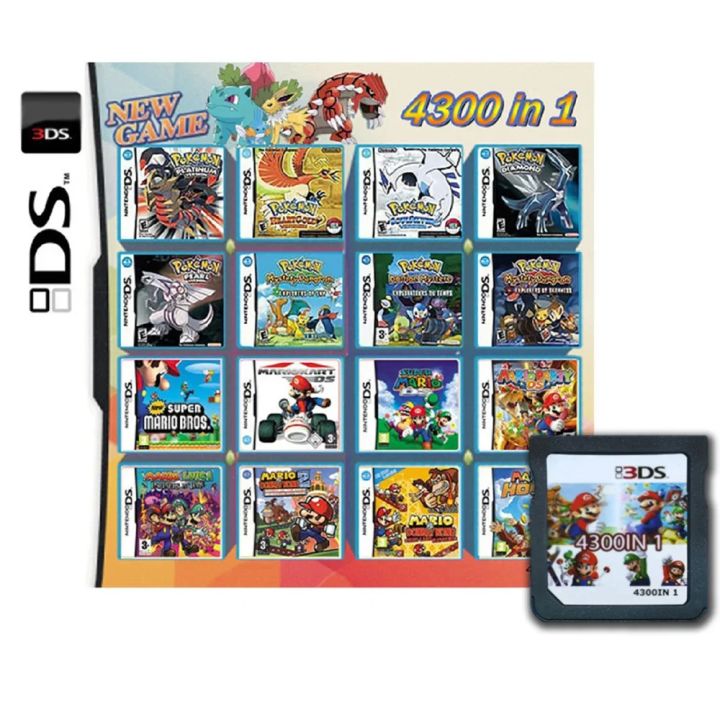 Ds R3 Card 4300 in 1 Compilation DS NDS 3DS 3DS NDSL Game Cartridge Card Video ...