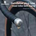 ROCKBROS Bicycle Bell Suitable for 22.2mm Handlebar 100db Bell Loud Safety Alarm Crisp Ringing Horn Copper Alloy Accessories.