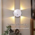 Smart RGB Gradient Night Light Magnetic Motion Sensor Rechargeable Wall Lamp for Bedroom Bathroom Closet Garden Home Decor. 