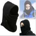 Balaclava Winter Hooded,Thermal Fleece Cap Hat Hood Ski Bike Wind Stopper Mask Monkey Cap Polyester soft Bike Motorcycle full Face Mask Cover Protection Cycling Sports Biker Face Mask Winter Cap and hoddie for men Touring in Snow weather. 