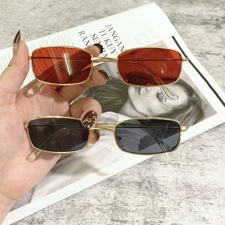 Sunglasses%20Small%20Frame%20Glasses%20Metal%20Frame%20Square%20Sunglasses%20Sunglasses%20-%20Image%204