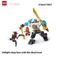 LEGO 71827 NINJAGO Zane's Battle Suit Mech Ninja Toy - Building Toy for Pretend Play for Kids， Idea for Birthdays. 