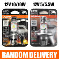 OSRAM Original Motorcycle HS1 LED Headlight Bulb DC AC 12V Universal HS1 High/Low Car Lamps  1:1 PX43T 7285CW 6000K White 1 Pc. 