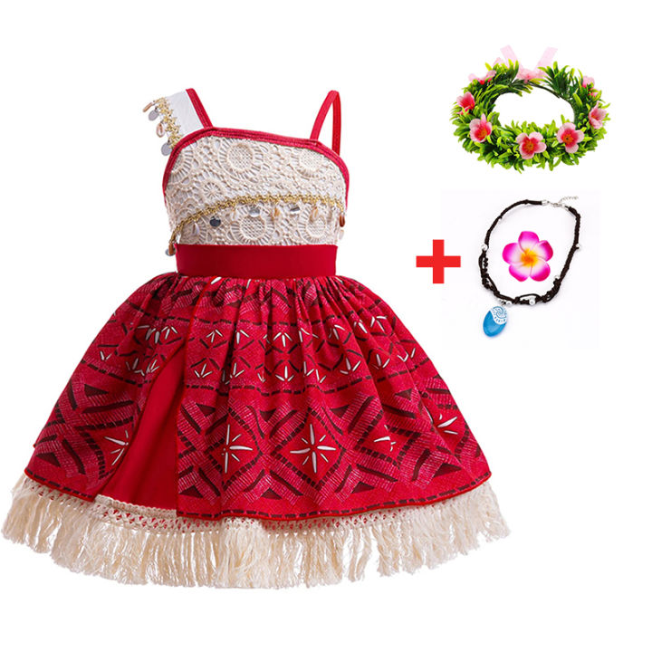 Little%20Girls%20Cosplay%20Moana%20Halter%20Sundress%20Baby%20Kids%20Vaian%20Sisters%20Ocean%20Beach%20Hawaii%20Style%20Princess%20Frock%20With%20Necklace%20Pig%20Set%20-%20Image%202
