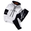 2024 Mens Tracksuit Casual Classic Hooded Sweatshirt Jogging Clothing High Quality Simplicity Versatile Printing Tops Pants Suit.