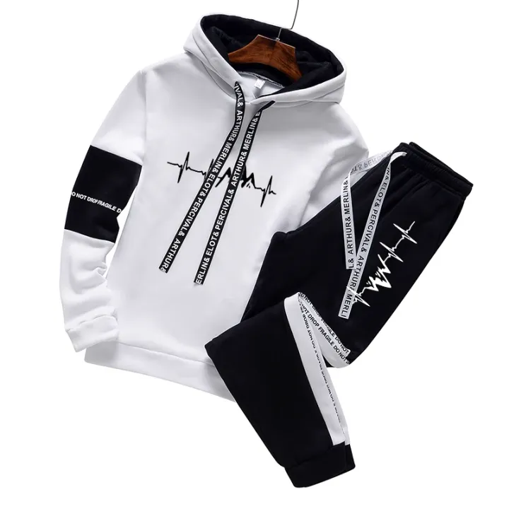 2024%20Mens%20Tracksuit%20Casual%20Classic%20Hooded%20Sweatshirt%20Jogging%20Clothing%20High%20Quality%20Simplicity%20Versatile%20Printing%20Tops%20Pants%20Suit%20-%20Image%204