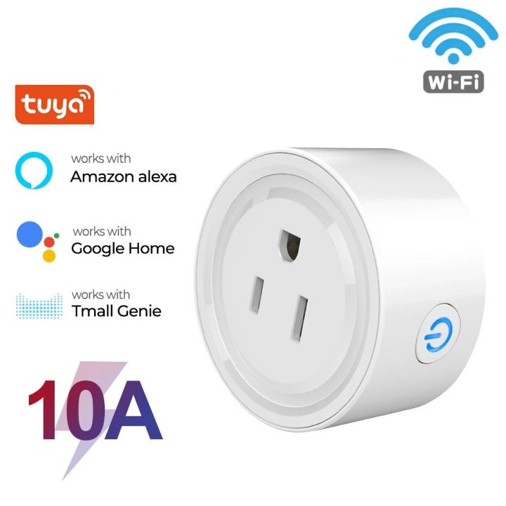 Tuya Wifi Smart Plug US UK JP Standard Socket Wireless Outlet Remote Control Smart Home Appliances Work With Alexa  Home
