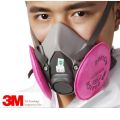 3M Half Facepiece Respirator 6200 Mask With 1 Pair 2091 P100 Filter. 