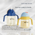 Baby Water Cup Straw Cute Anti-Choking Kindergarten Children Water Cup With Gravity Ball Duckbill Cup Infant Drinking Cup. 