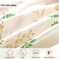 3pcs Elegant Floral Tea Art Print Duvet Cover Set， Soft Skin-Friendly Bedding Set Includes 1 Duvet Cover And 2 Pillowcases. 
