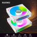 Manmu Computer Case Cooling Fans 12V 120mm RGB Computer Case PC Cooling Fan Air Cooler for PC Gaming. 