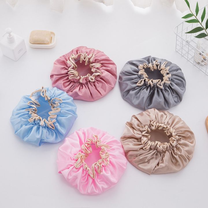 Double%20Layer%20Shower%20Cap%20Women%20Waterproof%20Thickened%20Reusable%20Oil%20Proof%20Kitchen%20Hair%20Cover%20Bonnet%20Satin%20Hair%20Bonnet%20for%20Sleeping%20-%20Image%204