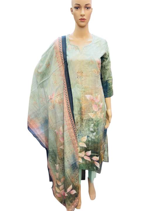 NS Fashion Women Muslin Fabric Kurta Set