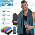 Microfiber Towel With Mesh Bag, Quick Drying Absorbent Towels For Camping, Gym Yoga, Backpacking, Hiking. 