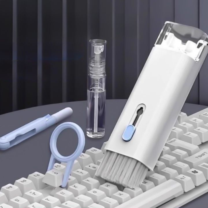 7 in 1 Laptop Keyboard Cleaning Kit Computer Keyboard Cleaner Brush for Earphones Cleaning Pen For iPhone Keycap Puller Set