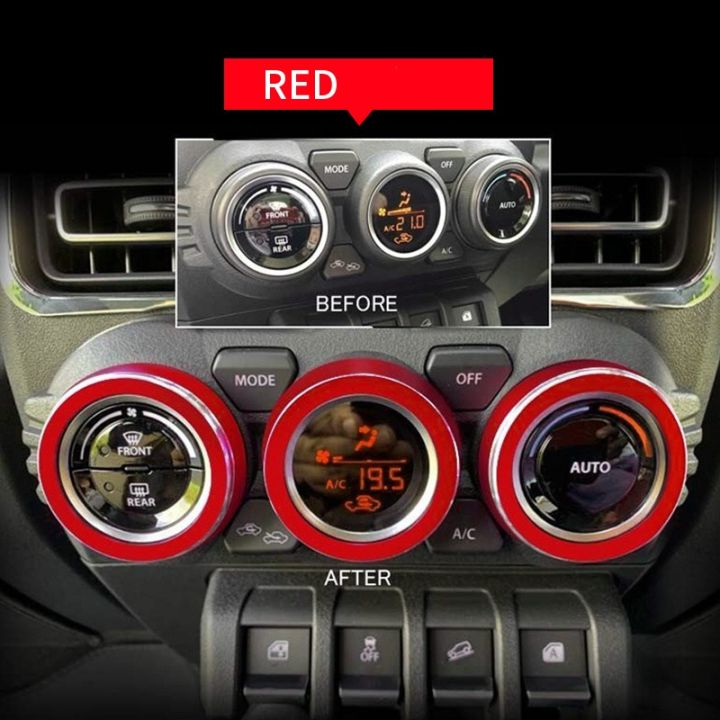 Car%20central%20air%20conditioning%20knob%20aluminum%20alloy%20decorative%20ring%203pcs%20set%20suitable%20for%202019+%20Suzuki%20Jimny%20JB64/JB74%20-%20Image%204