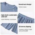 Children's Pajamas Summer Thin Short Sleeve Shorts Ice Silk Big Children Boys Girls Home Wear Set Summer.